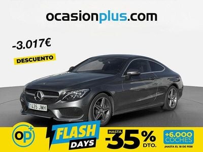 Usado Mercedes C220 170 CV (125 kW) 2016 Gris Coupe