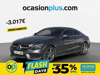 Usado Mercedes C220 170 CV (125 kW) 2016 Gris Coupe