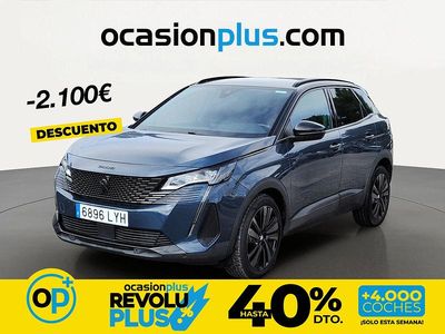 Usado Peugeot 3008 GT 130 CV (95 kW) 2022 Azul SUV