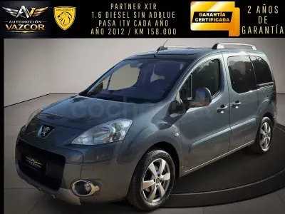Usado Peugeot Partner Tepee Active 112 CV (82 kW) 2012 Gris / plata Monovolumen