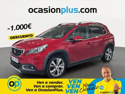Usado Peugeot 2008 Allure 110 CV (80 kW) 2017 Rojo SUV