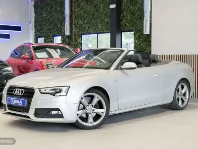 Usado Audi A5 Cabriolet S-Line 177 CV (130 kW) 2014 Plateado Descapotable
