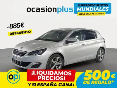 Usado Peugeot 308 Allure 150 CV (110 kW) 2016 Gris Berlina