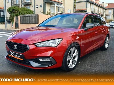 Usado Seat Leon FR 150 CV (110 kW) 2021 Granate Familiar