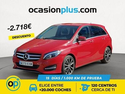 Usado Mercedes B200 136 CV (100 kW) 2018 Rojo Monovolumen