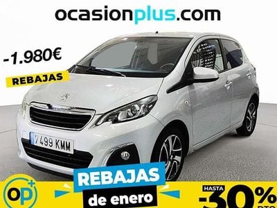 Usado Peugeot 108 Allure 82 CV (60 kW) 2018 Plateado Utilitario