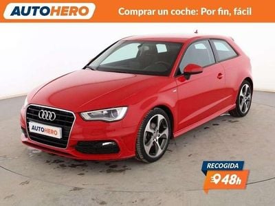 Usado Audi A3 S-Line 110 CV (80 kW) 2015 Rojo Berlina