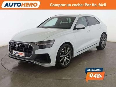 Usado Audi Q8 S-Line 286 CV (210 kW) 2019 Blanco SUV