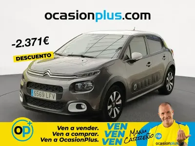 Usado Citroën C3 PureTech 82 HP (60 kW) 2020 Cinzento Citadino