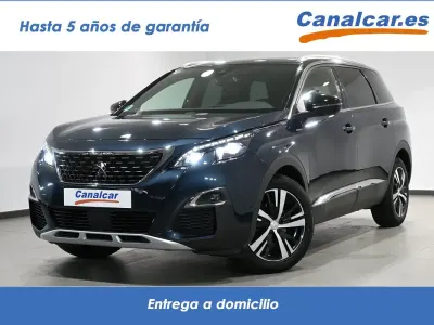 Usado Peugeot 5008 GT-line 130 CV (95 kW) 2018 Azul SUV