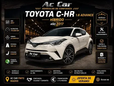 Usado Toyota C-HR Advance 122 CV (89 kW) 2017 Blanco SUV