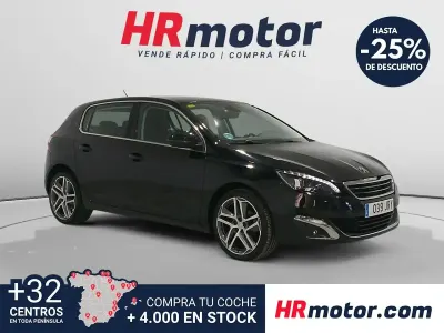 Usado Peugeot 308 Allure 130 CV (95 kW) 2016 Negro Berlina