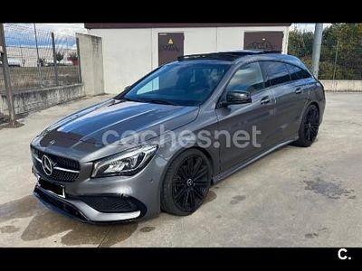 Usado Mercedes CLA200 Shooting Brake AMG line 136 CV (100 kW) 2017 Gris / plata Familiar