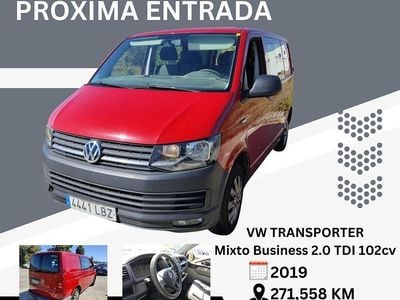 Usado VW Transporter Business 102 CV (75 kW) 2019 Rojo Van