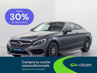 Usado Mercedes C220 170 CV (125 kW) 2017 Gris Coupe