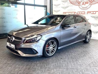 Usado Mercedes A200 AMG line 136 CV (100 kW) 2016 Gris / plata Berlina