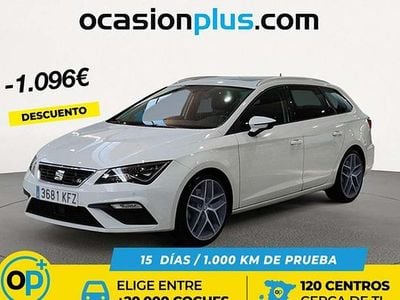 Usado Seat Leon ST FR 184 CV (135 kW) 2017 Blanco Familiar