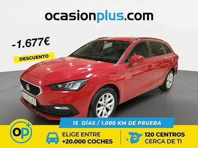 Usado Seat Leon Style 150 CV (110 kW) 2020 Rojo Familiar
