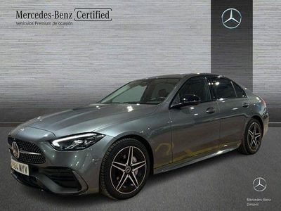 Usado Mercedes C200 AMG line 163 CV (119 kW) 2024 Gris selenita