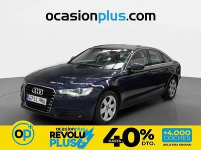 Usado Audi A6 177 CV (130 kW) 2013 Azul Berlina