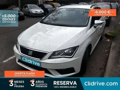 Usado Seat Leon ST Reference 110 CV (80 kW) 2017 Blanco Familiar