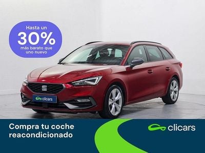 Usado Seat Leon FR 150 CV (110 kW) 2021 Rojo Familiar