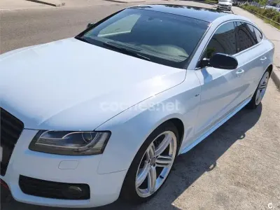 Usado Audi A5 Sportback S-Line 180 CV (132 kW) 2010 Blanco Utilitario