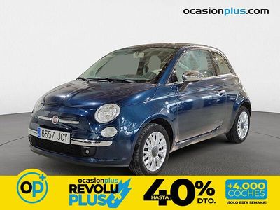 Usado Fiat 500 Lounge 69 CV (50 kW) 2015 Azul Utilitario