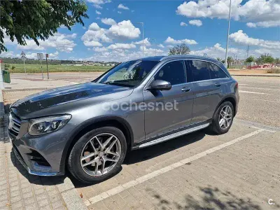 Usado Mercedes GLC220 AMG line 170 CV (125 kW) 2016 Negro SUV