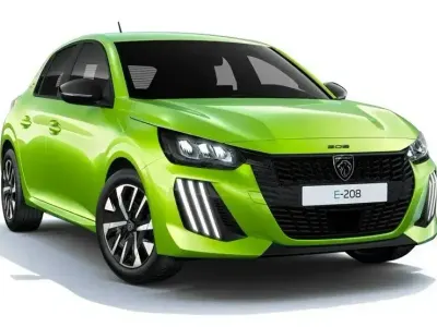 Begagnad Peugeot e-208 Active 100 kW (136 HK) 2024 Gul Halvkombi