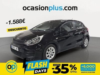 Usado Kia Rio 84 CV (61 kW) 2016 Negro Utilitario