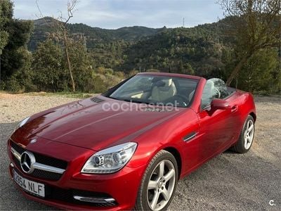 Usado Mercedes SLK200 184 CV (135 kW) 2016 Rojo Descapotable