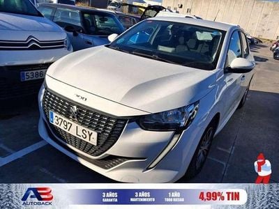 Usado Peugeot 208 Active 99 CV (72 kW) 2021 Blanco Utilitario