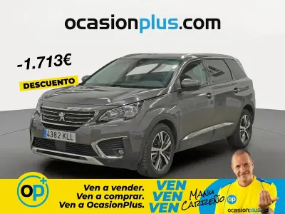 Usado Peugeot 5008 Allure 130 CV (95 kW) 2018 Gris Monovolumen
