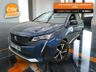 Usado Peugeot 3008 Allure 225 CV (165 kW) 2021 Azul SUV