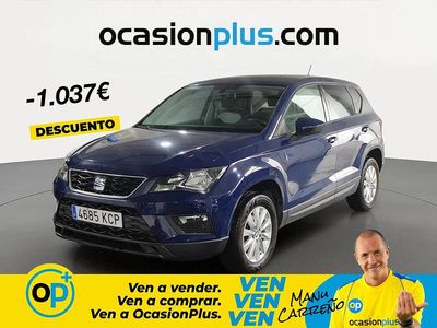 Usado Seat Ateca Ecomotive 115 HP (84 kW) 2017 Azul SUV