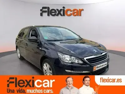 Usado Peugeot 308 SW Style 130 CV (95 kW) 2016 Azul Familiar