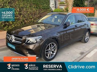 Usado Mercedes GLC220 AMG line 170 CV (125 kW) 2017 Marrón SUV