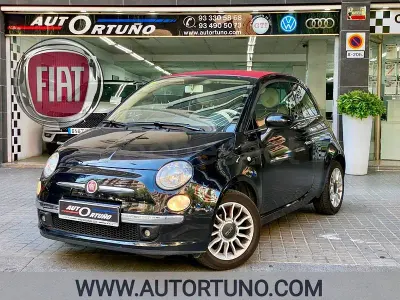 Usado Fiat 500C 69 CV (50 kW) 2014 Negro Descapotable