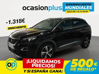 Usado Peugeot 3008 GT-line 130 CV (95 kW) 2020 Negro SUV