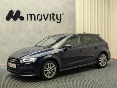Usado Audi A3 S-Line 150 CV (110 kW) 2020 Azul Berlina