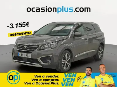 Usado Peugeot 5008 Allure 130 CV (95 kW) 2018 Gris SUV