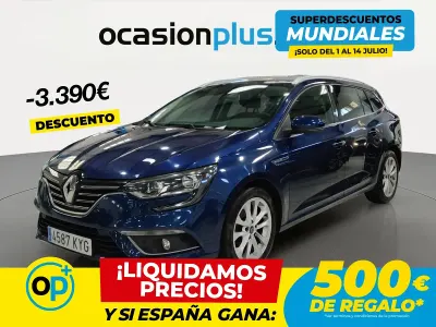 Usado Renault Mégane GrandTour Zen 140 CV (102 kW) 2019 Azul Familiar