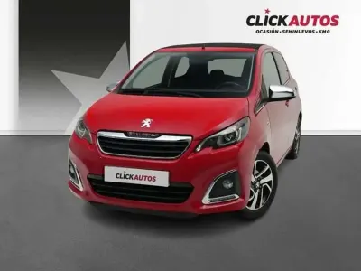 Usado Peugeot 108 Allure 72 CV (52 kW) 2021 Rojo Utilitario