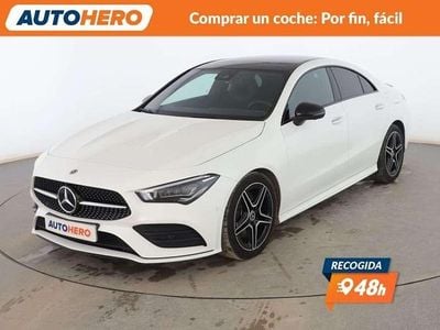 Blanco Usado 2019 Mercedes CLA200 AMG line Coupe | 28.599 € (Un poco caro)