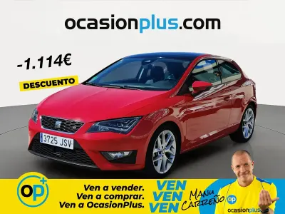 Usado Seat Leon FR 150 CV (110 kW) 2016 Rojo Utilitario