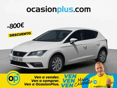 Usado Seat Leon Style 115 CV (84 kW) 2017 Blanco Berlina