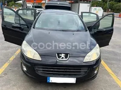 Usado Peugeot 407 125 CV (91 kW) 2006 Negro Berlina