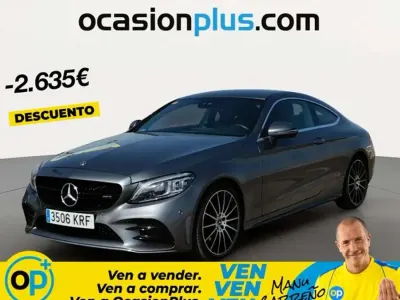 Usado Mercedes C200 184 CV (135 kW) 2018 Gris Coupe