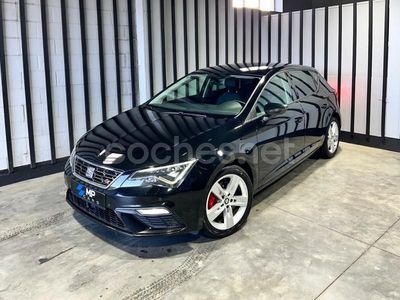 Usado Seat Leon FR 150 CV (110 kW) 2018 Negro Berlina